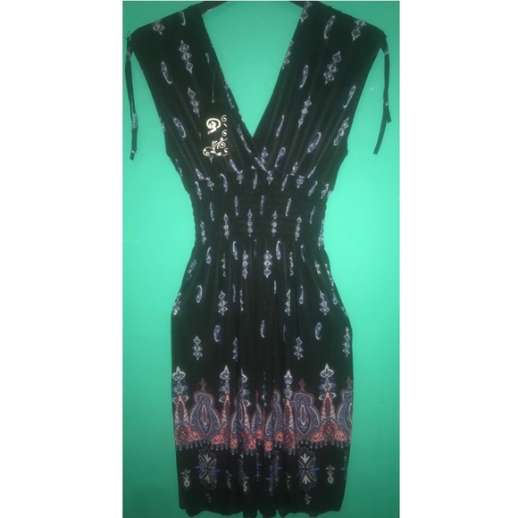 Casual boho patterned midi dress - Picture 3 of 5